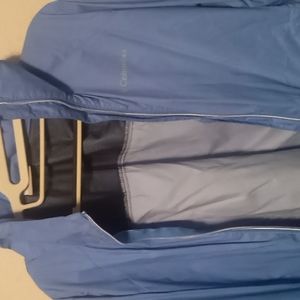Baby blue cloumbia wind breaker